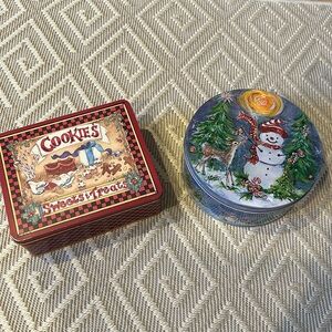 Christmas Cookie Tins - set of 4